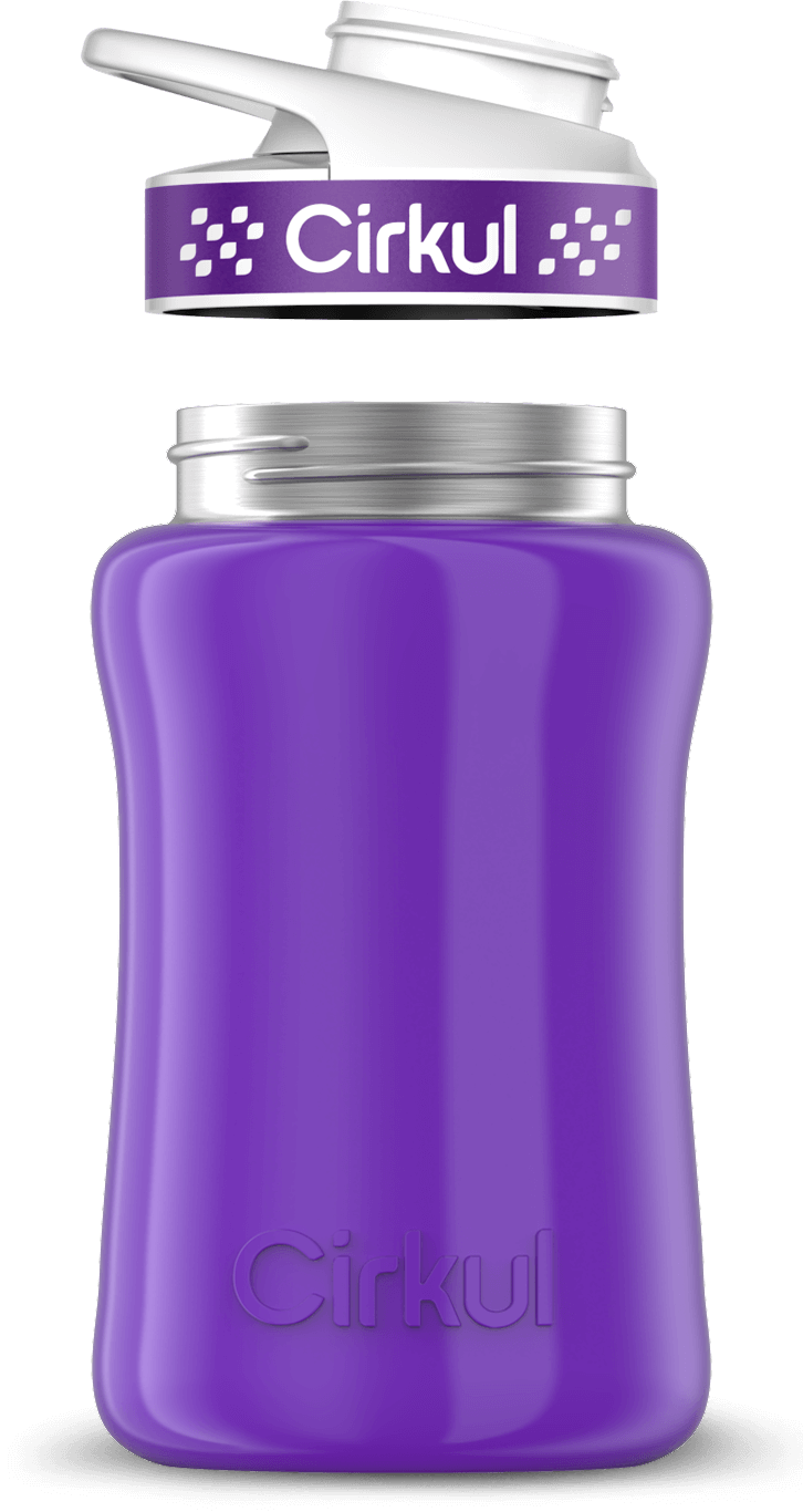 Custom 32oz. Stainless Steel Bottle & Comfort Grip Lid