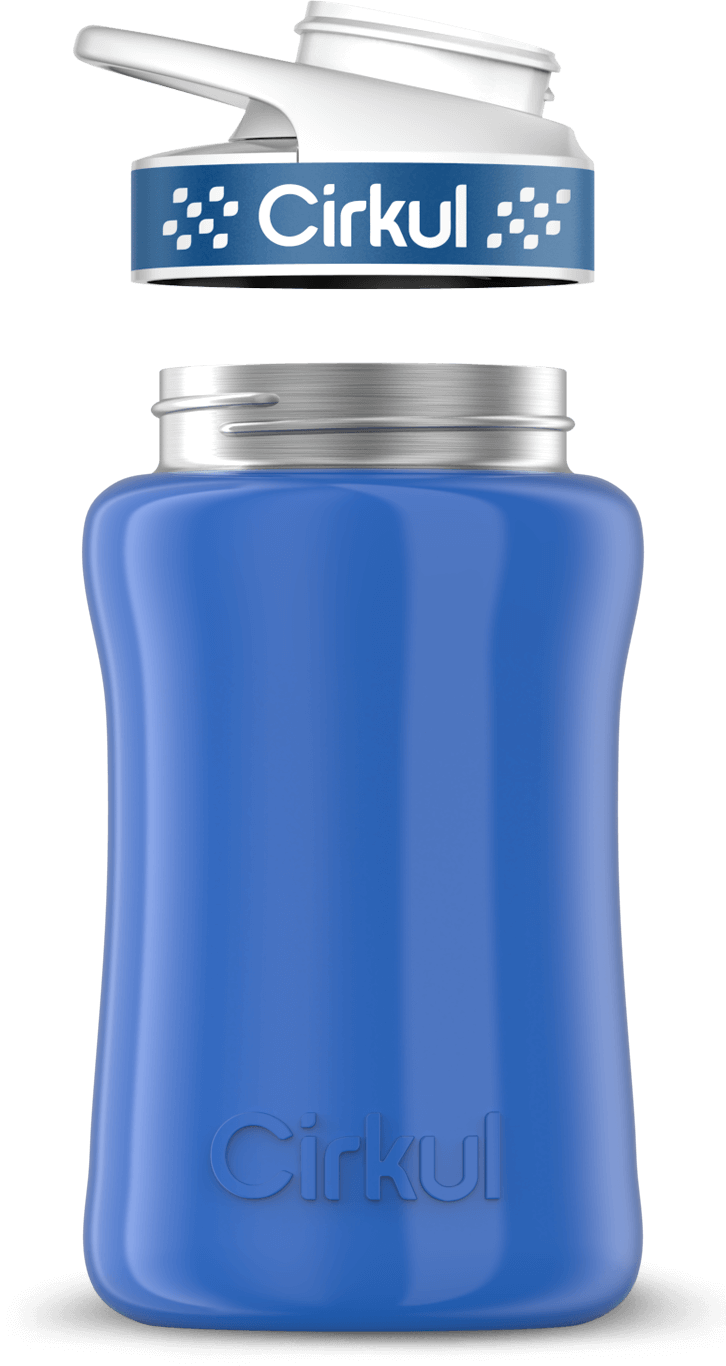 Custom 32oz. Stainless Steel Bottle & Comfort Grip Lid