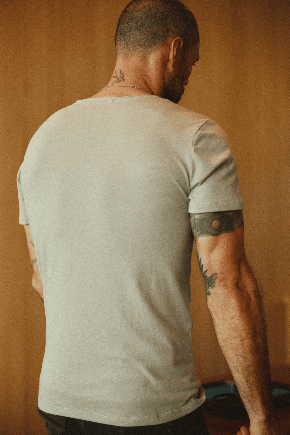 Men's Jersey Crew Neck Pocket Sailor Tee