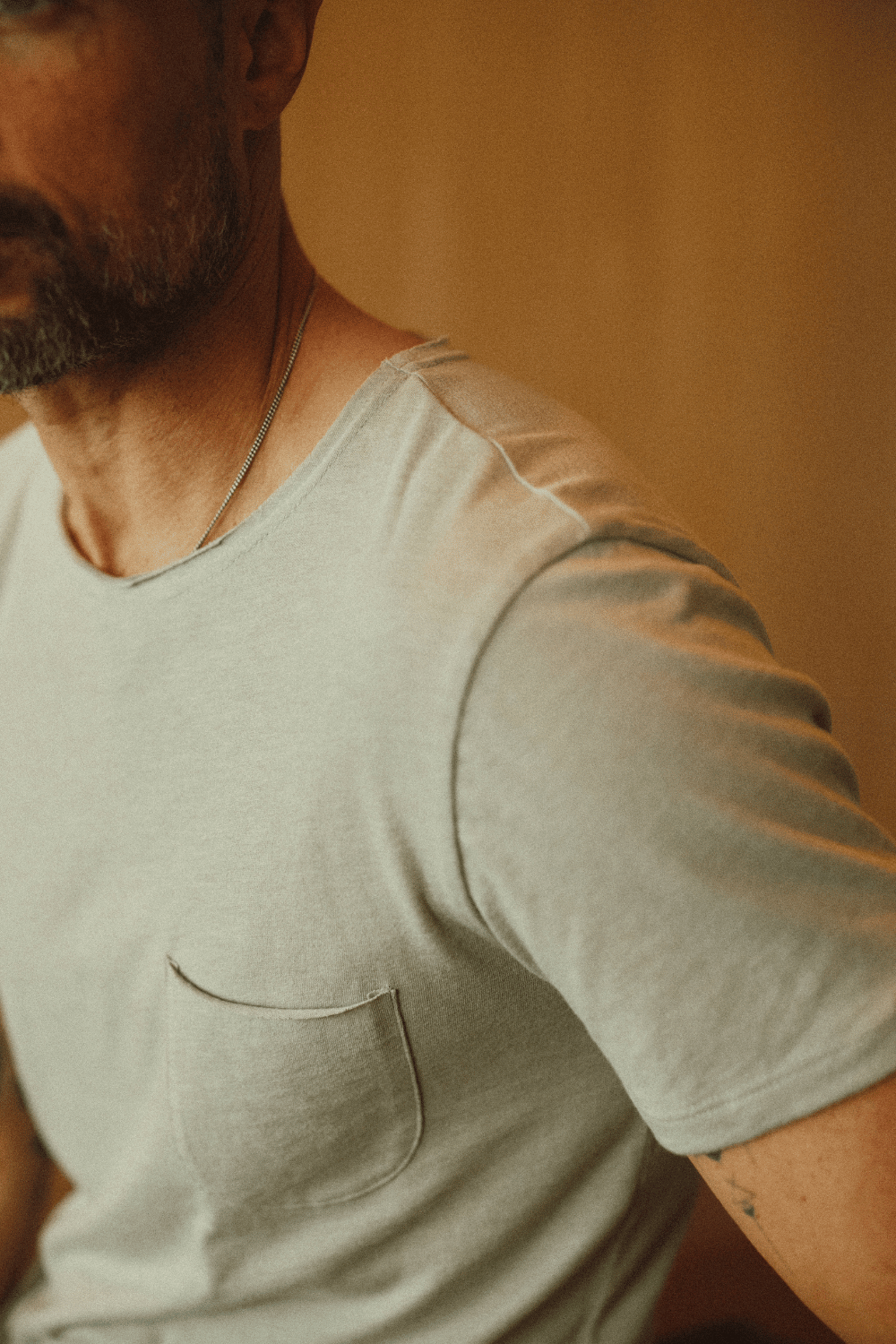 Men's Jersey Crew Neck Pocket Sailor Tee
