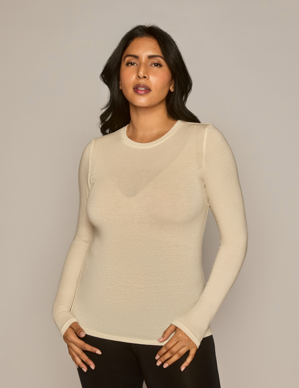 The Merino Wool Long-Sleeve Crewneck Undershirt