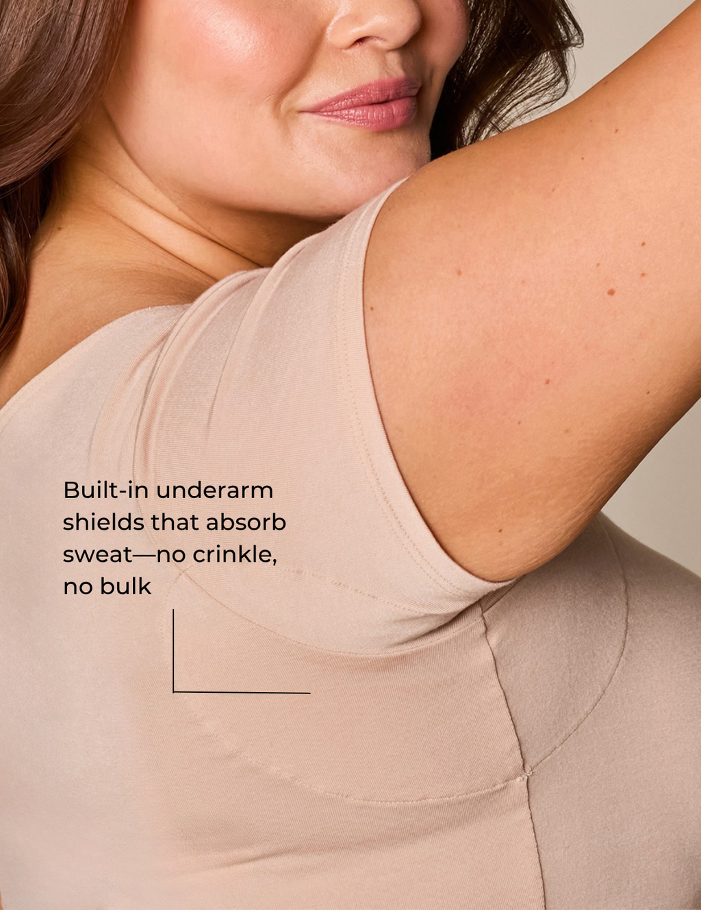 The Square Neck Cap Sleeve Undershirt