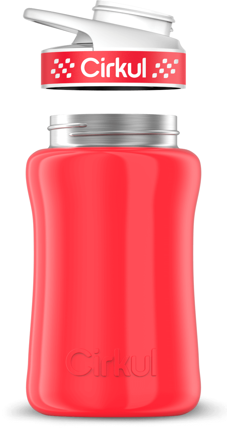 Custom 32oz. Stainless Steel Bottle & Comfort Grip Lid