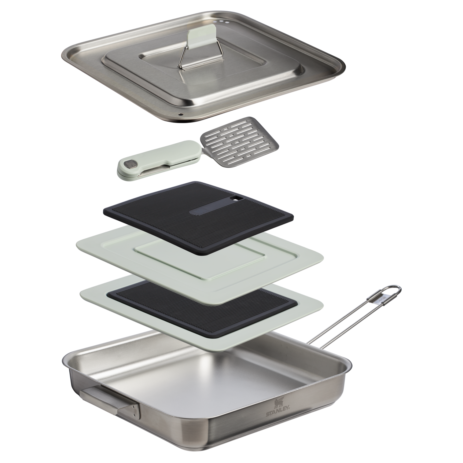 Stanley The Wildfare Pro Square Pan Cookset 5-piece set | 2 QT